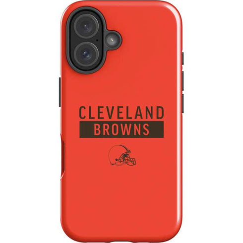 NFL Cleveland Browns Orange Performance Series iPhone 16 Plus Impact Case